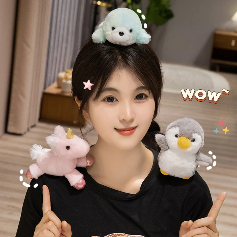 Unicorn Stuffed Toy - Berbagai hewan boneka lucu Shoulderkins Pink