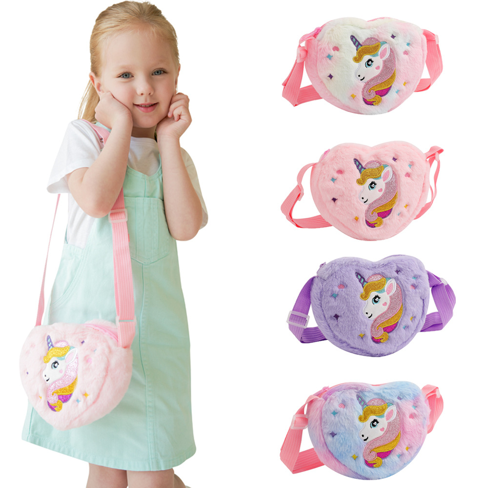 Unicorn Stuffed Toy - Tas Selempang Boneka Kawaii dengan Tali