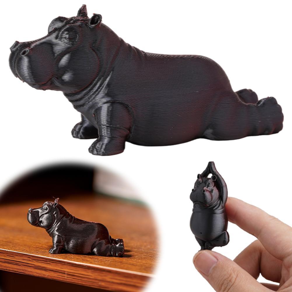 Kids Yoga Toys - Patung Resin Kuda Nil Yoga Kreatif,