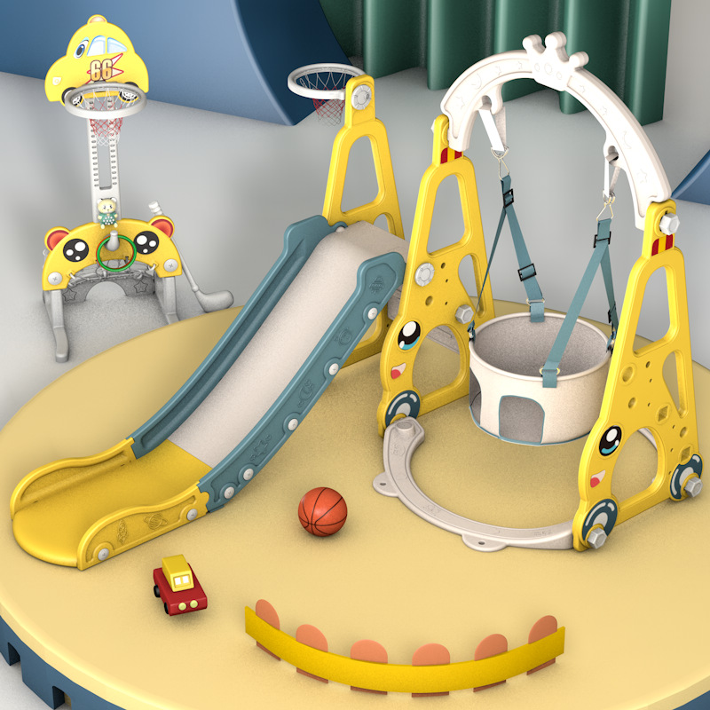 Kids Toys Entertainer - Kombinasi Perosotan dan Ayunan 7-in-1 untuk