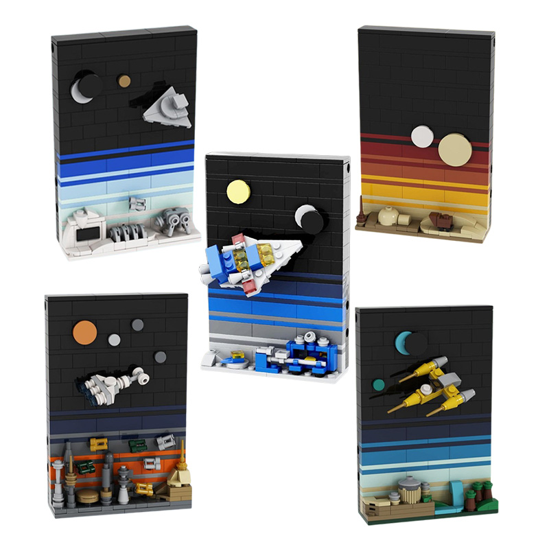 Kids Toys Unique - Set Blok Bangunan MOC, Kit Model