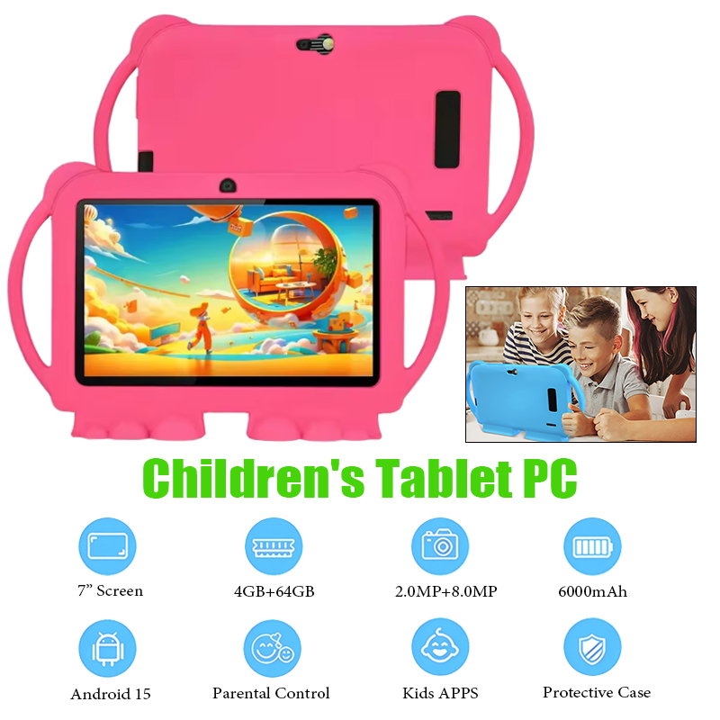 Learning Tablet Kids - Tablet Anak 7 Inci dengan Casing