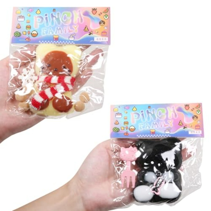 Kids Toys Yellow - Mainan Kucing Squishy untuk meredakan stres,