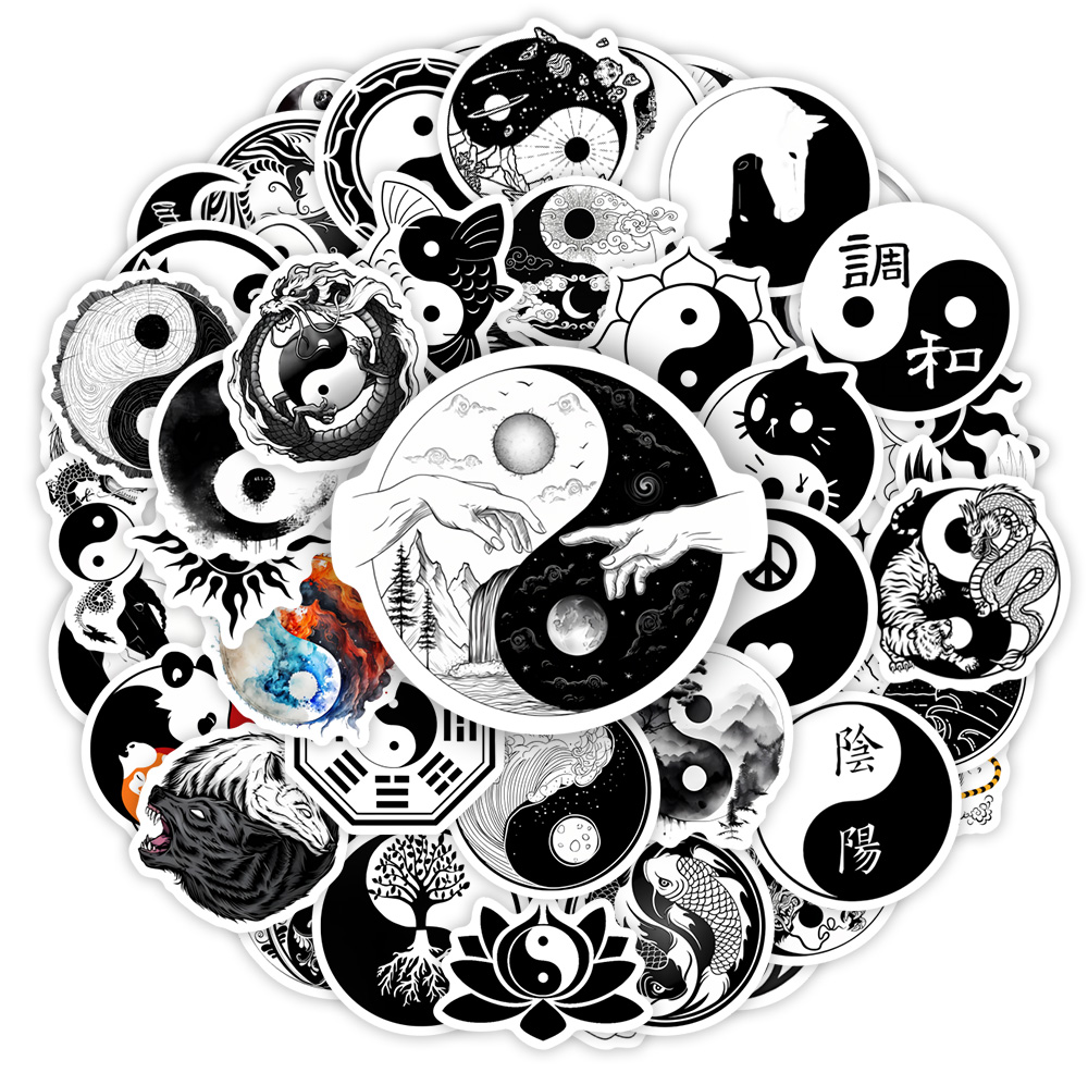 Kids Yoga Toys - YinYang stiker keseimbangan Yoga Zen seni