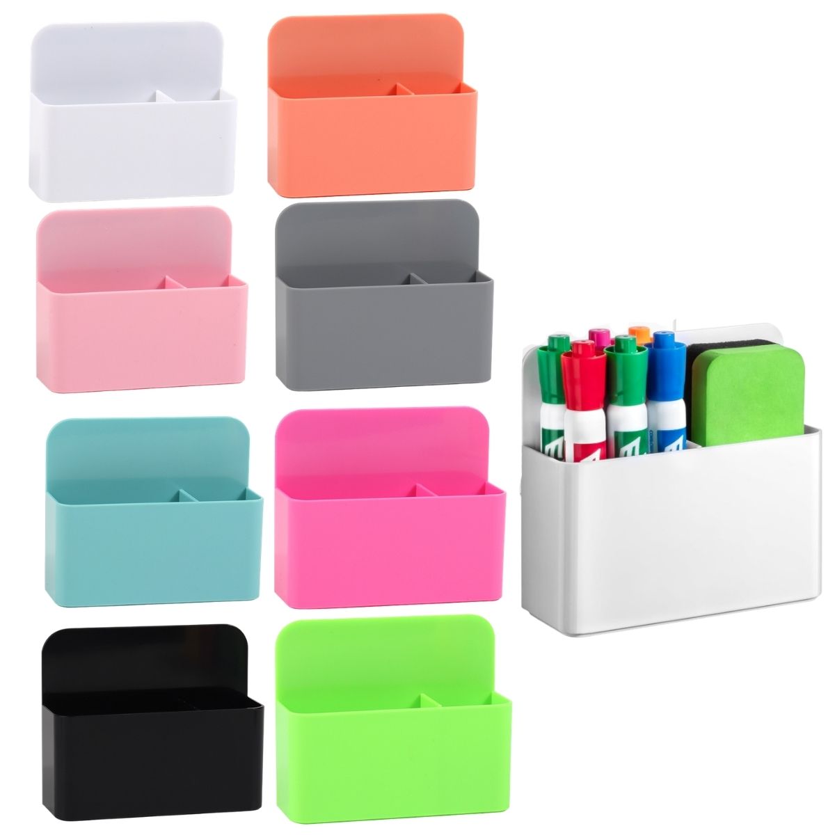 Magnetic Drawing Board - 2 Buah Tempat Penyimpanan Spidol Magnetik