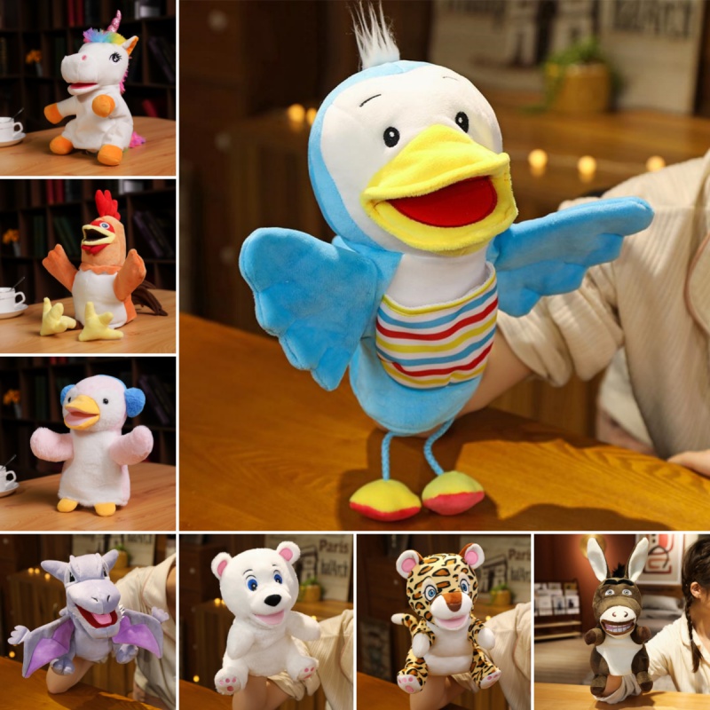 Unicorn Stuffed Toy - Boneka Tangan Dinosaurus Unicorn Kuda Kelinci
