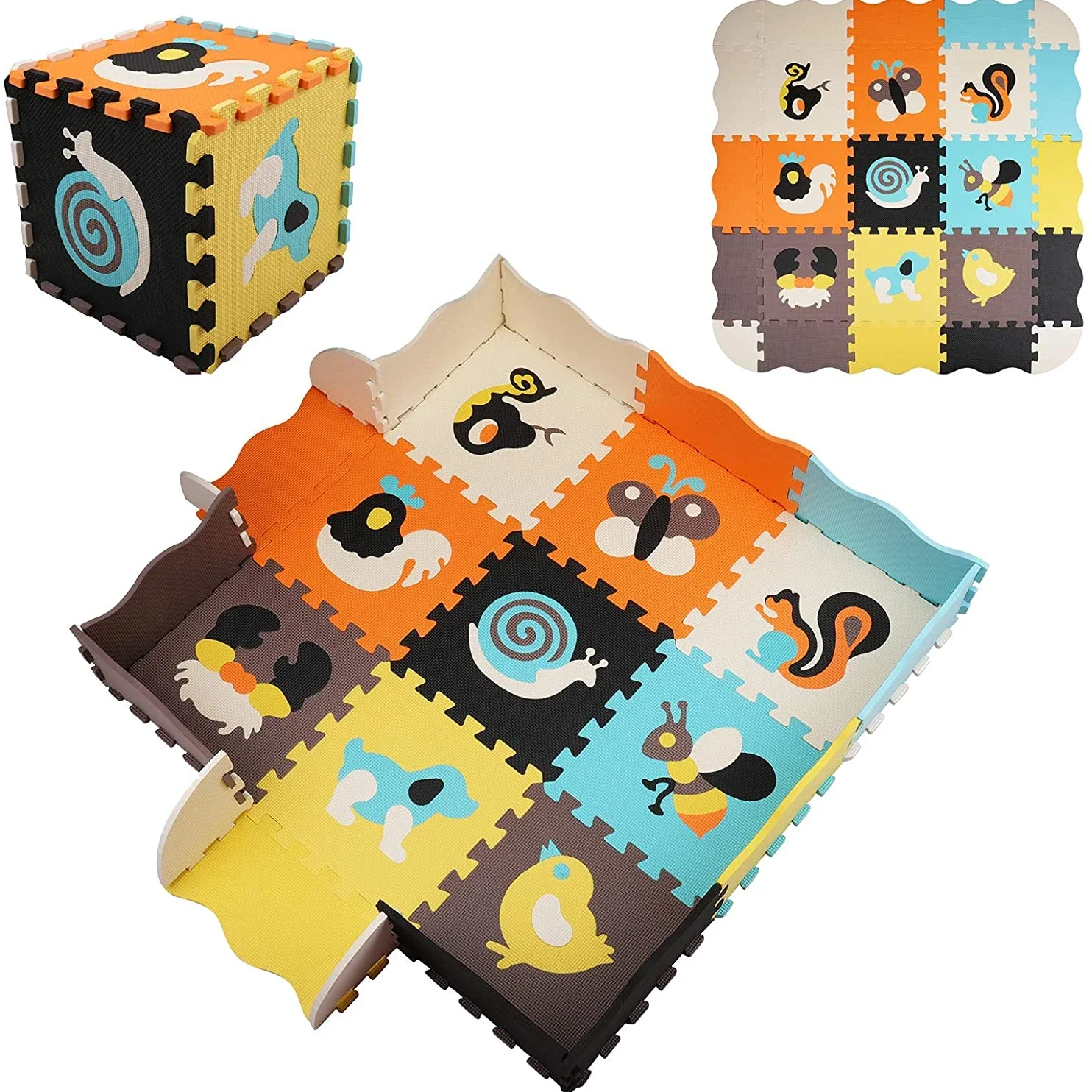 Kids Yoga Toys - Matras mainan anak-anak, pola hewan bayi