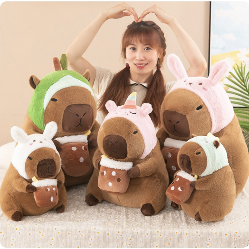 Unicorn Stuffed Toy - Boneka Kapibara Simulasi, Kostum Kapibara, Unicorn,