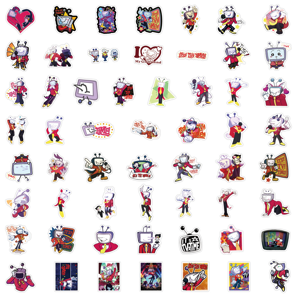 Kids Toys Cartoon Images - 55 Buah Stiker DELTARUNE Tenna Gambar