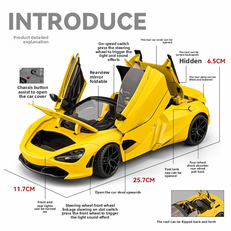 Diecast 1/18 Ukuran Besar 720S - Kids Toys Under 100 ulasan dan harga