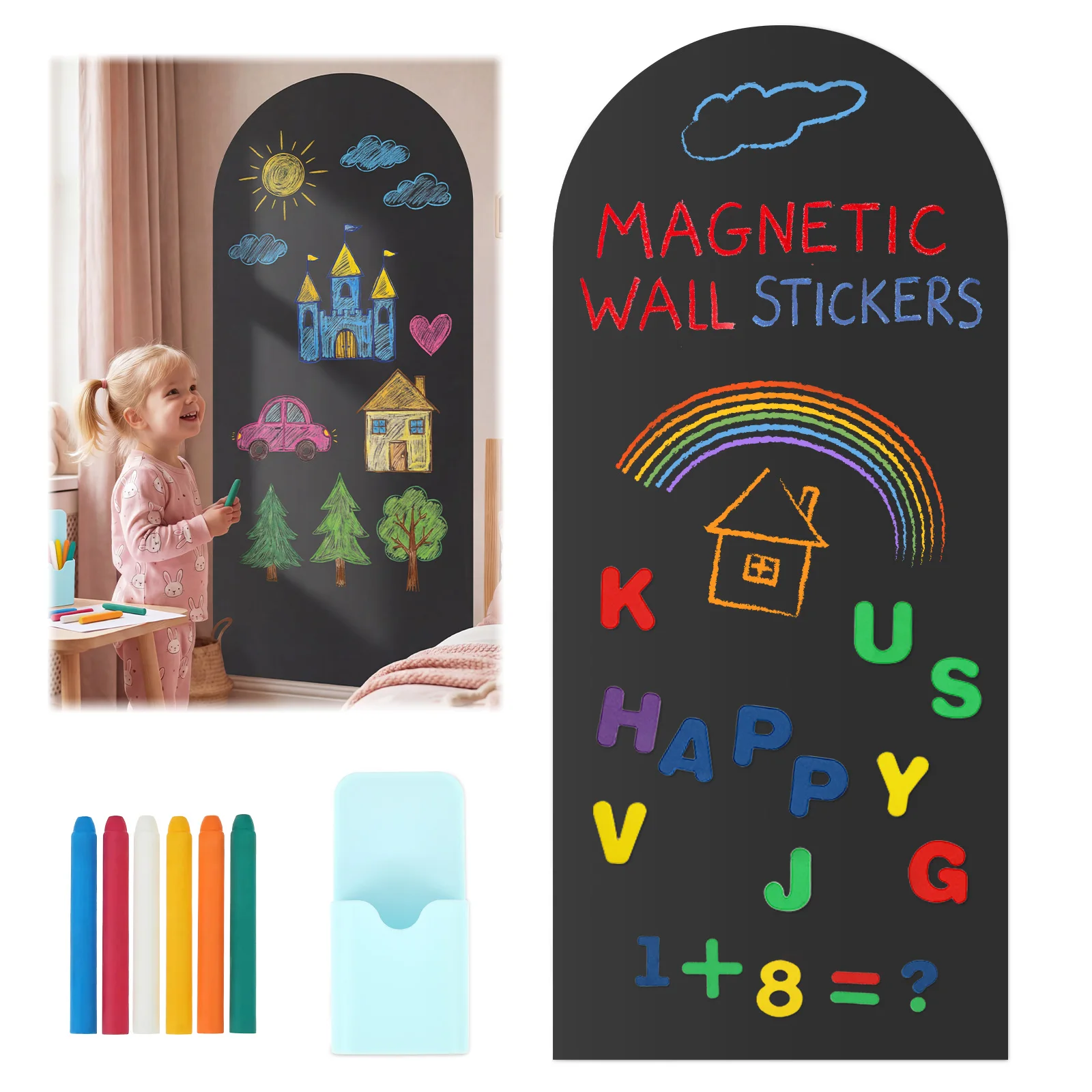 Stiker Dinding Magnetik Arch 4 - Magnetic Drawing Board ulasan dan harga