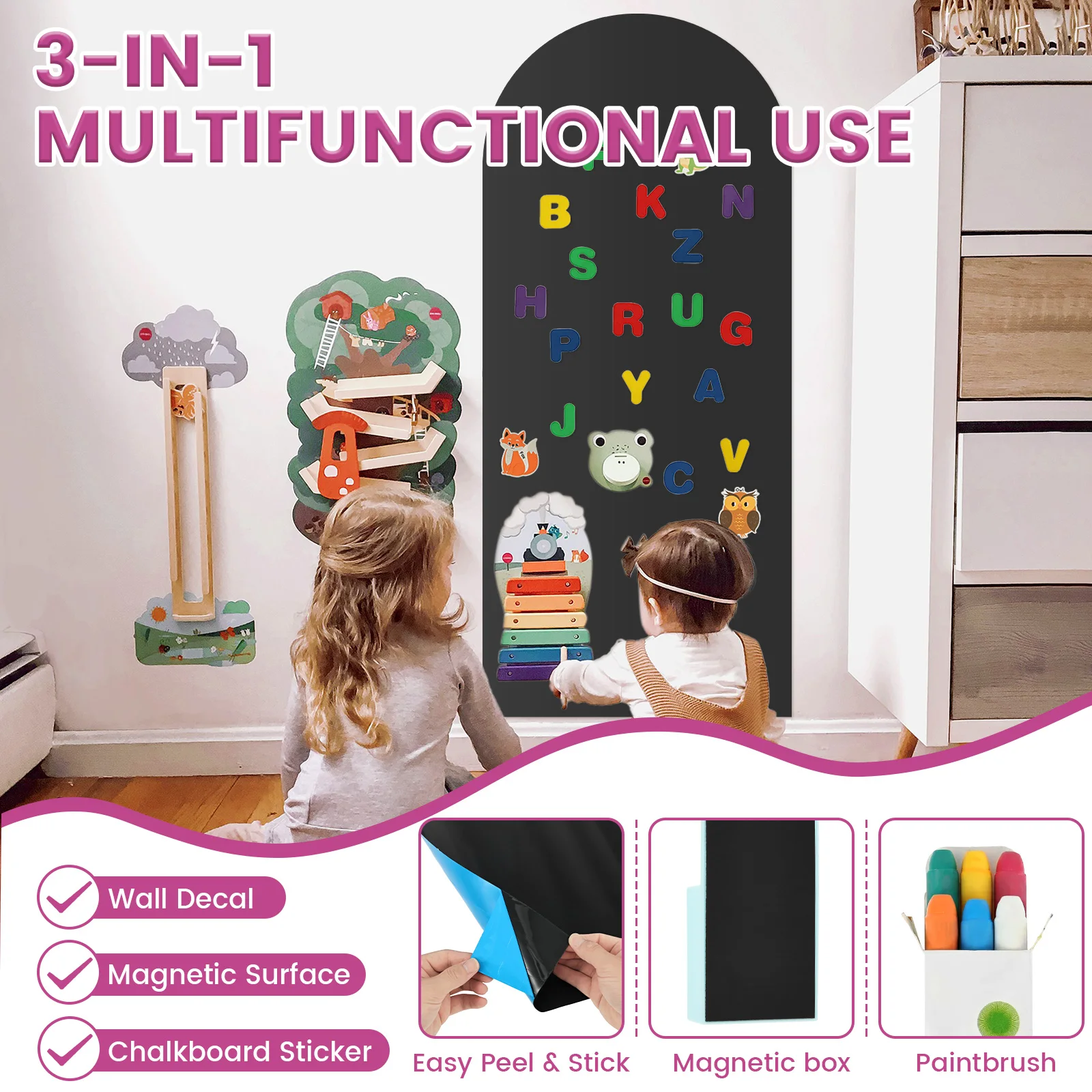 Stiker Dinding Magnetik Arch 4 - Magnetic Drawing Board ulasan dan harga