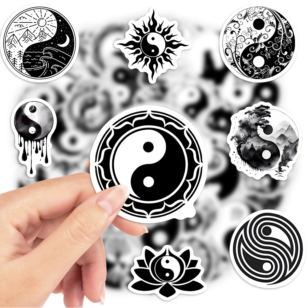 Stiker Yin Yang China, tempela - Kids Yoga Toys ulasan dan harga