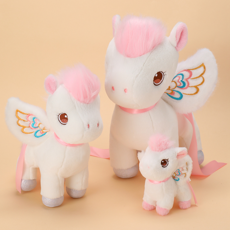 Mainan Mewah Pegasus Putih Mer - Unicorn Stuffed Toy ulasan dan harga