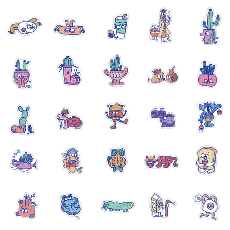 10/30/50 buah stiker grafiti g - Kids Toys Cartoon Images ulasan dan harga