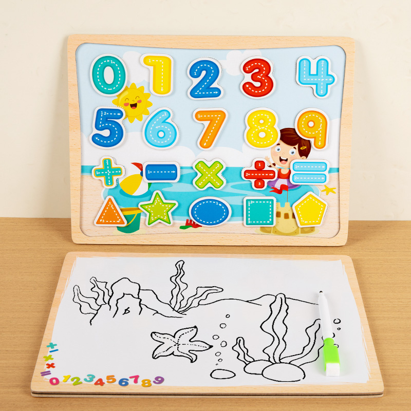 Papan Puzzle Magnetik 2-Dalam- - Magnetic Drawing Board ulasan dan harga