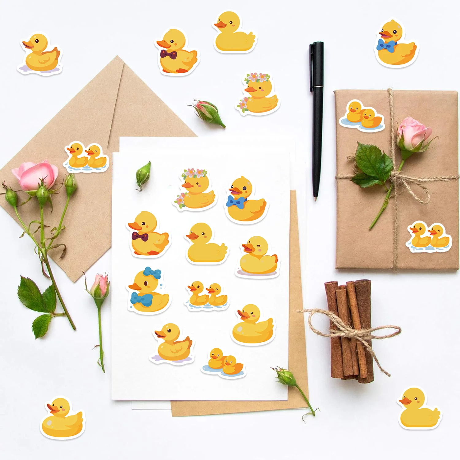 500 Buah/Rol Stiker Gulungan B - Kids Toys Yellow ulasan dan harga