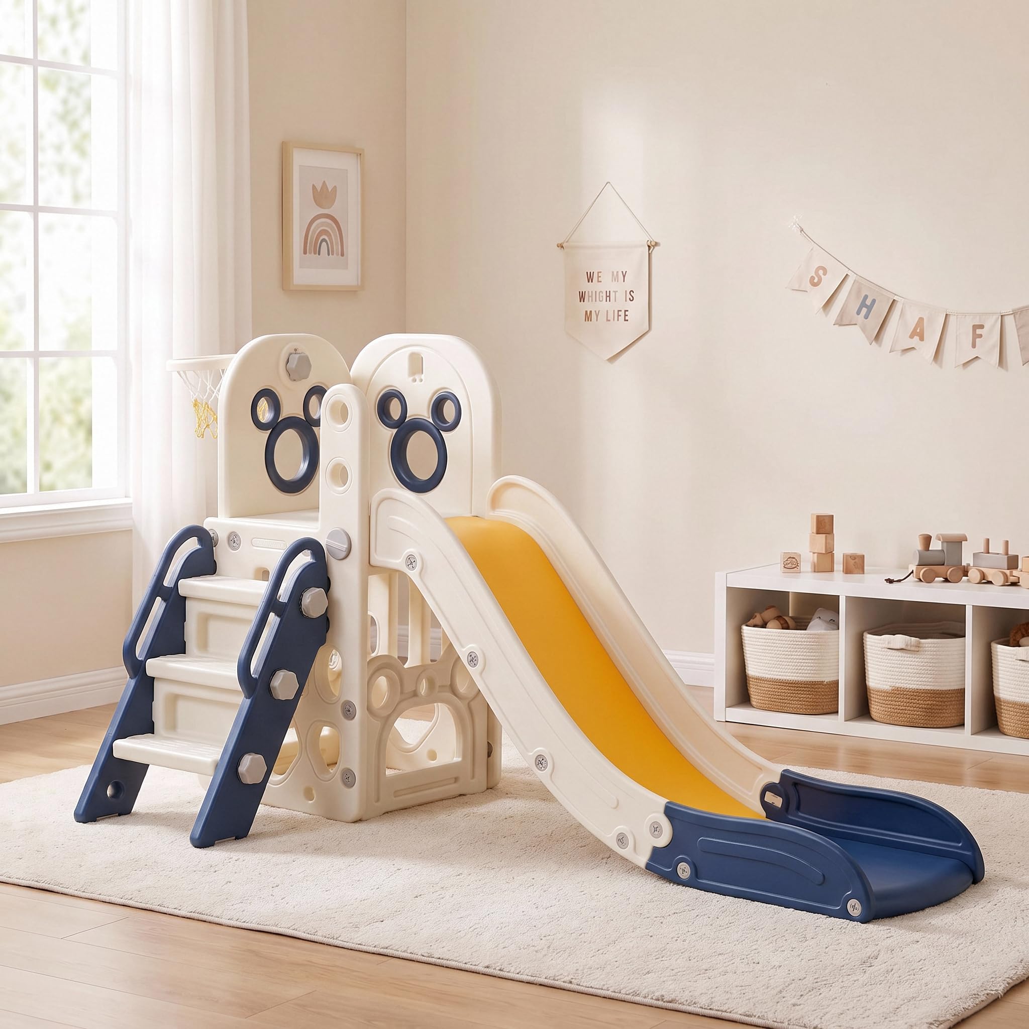 Set Permainan Seluncuran Anak  - Basketball Hoop Kids Indoor ulasan dan harga