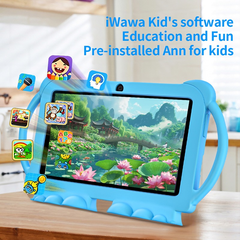 Tablet Anak 7 Inci dengan Casi - Learning Tablet Kids ulasan dan harga
