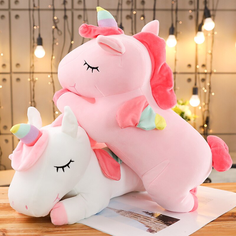 Kawaii Horse Plush 25/50cm bon - Unicorn Stuffed Toy ulasan dan harga