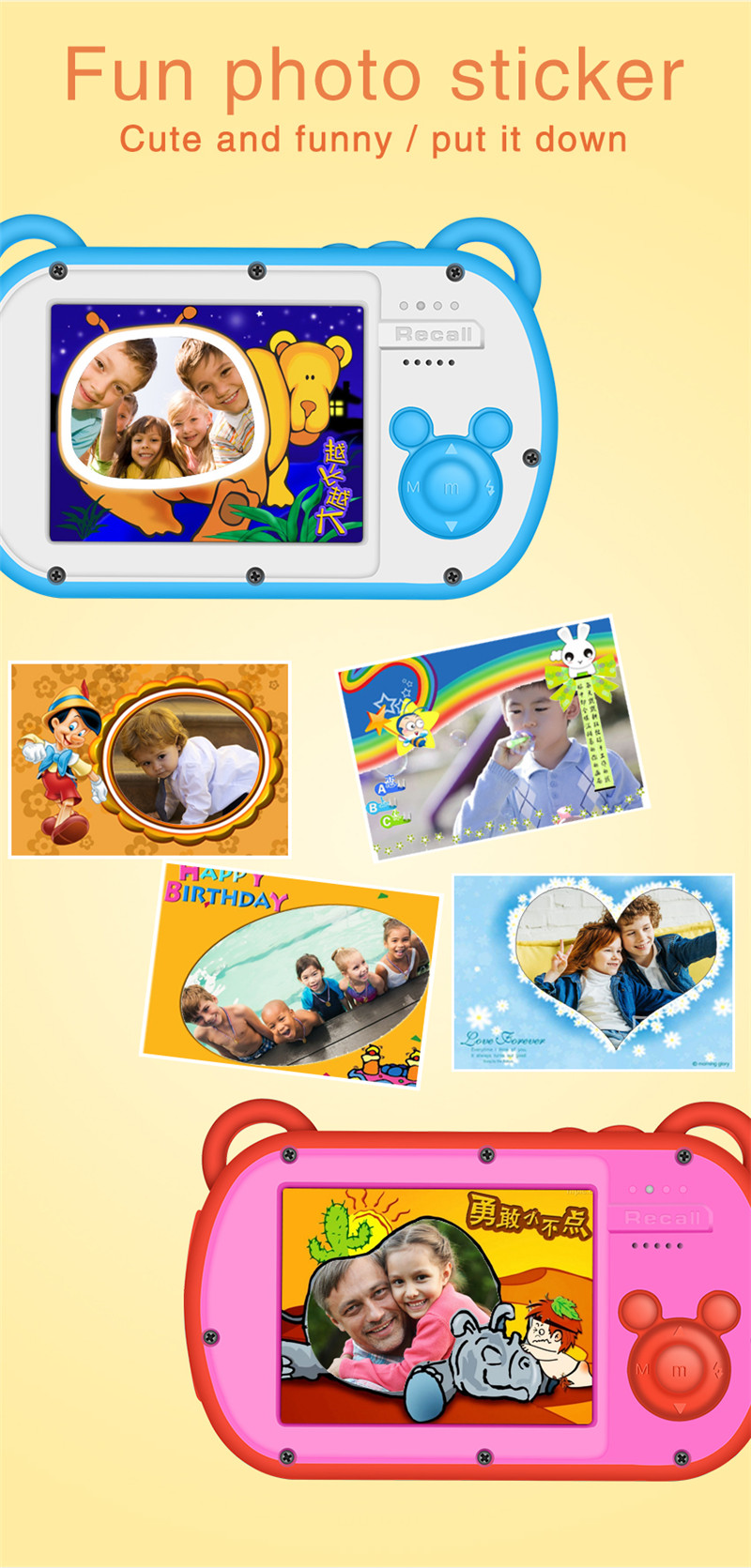 Kamera Anak Lucu Kartun Tahan  - Kids Toys Cartoon Images ulasan dan harga