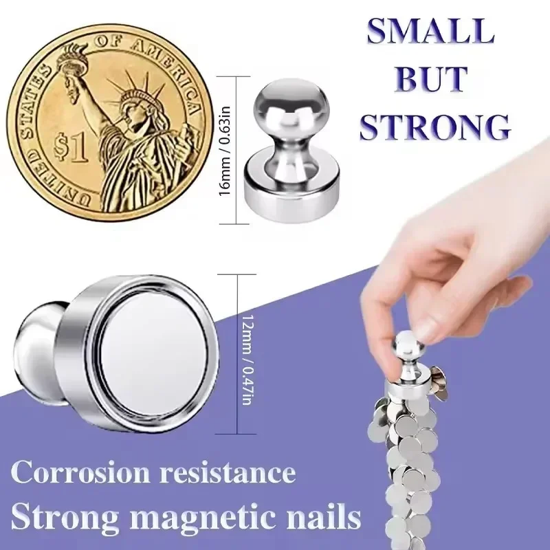 1-50 Buah Pin Magnetik Logam,  - Magnetic Drawing Board ulasan dan harga