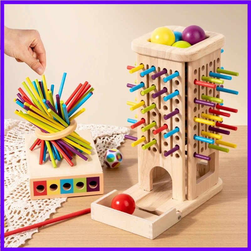 Mainan Menara Tongkat Kayu Mon - Kids Toys Entertainer ulasan dan harga