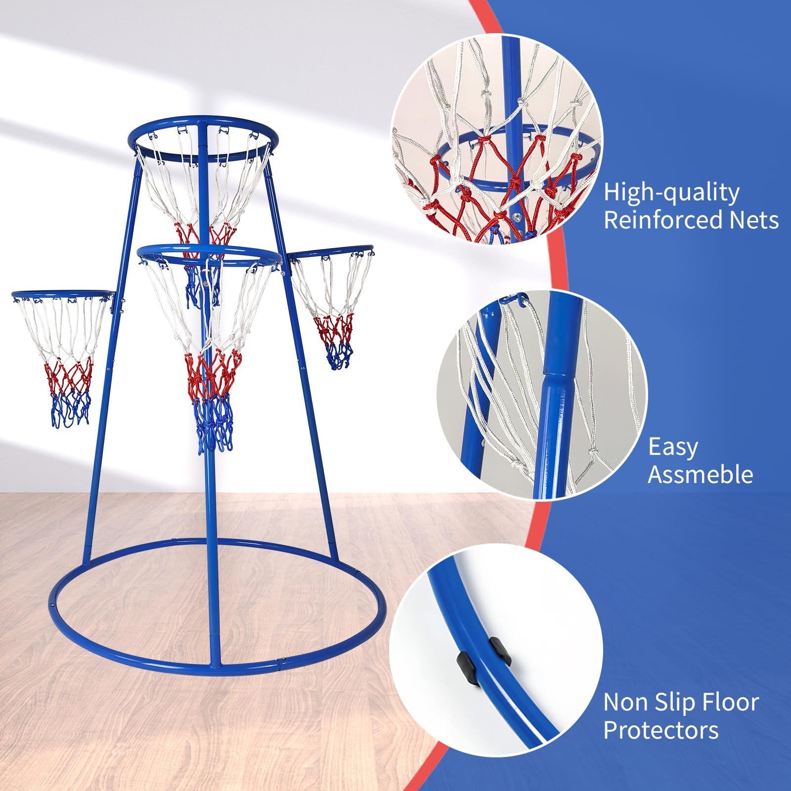 Set Bola Basket Anak 4 Ring De - Basketball Hoop Kids Indoor ulasan dan harga