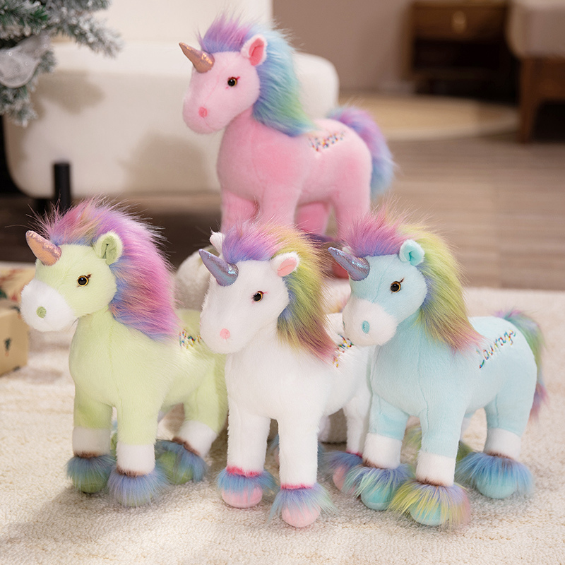 Boneka Unicorn Pelangi Kartun  - Unicorn Stuffed Toy ulasan dan harga