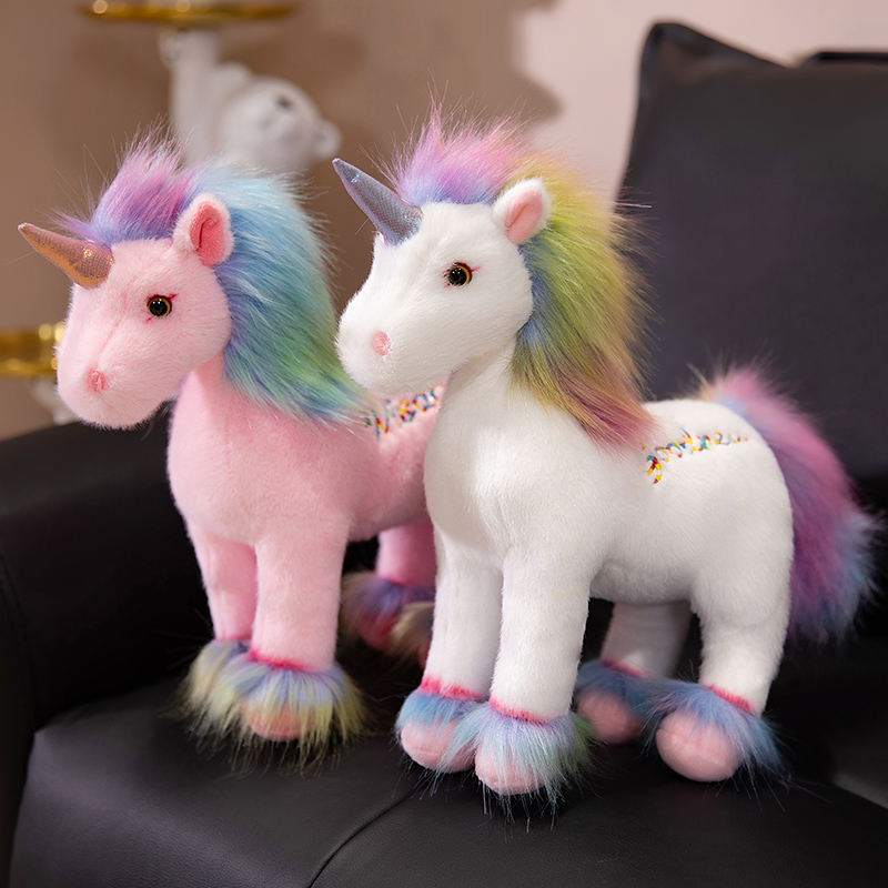 Boneka Unicorn Pelangi Kartun  - Unicorn Stuffed Toy ulasan dan harga