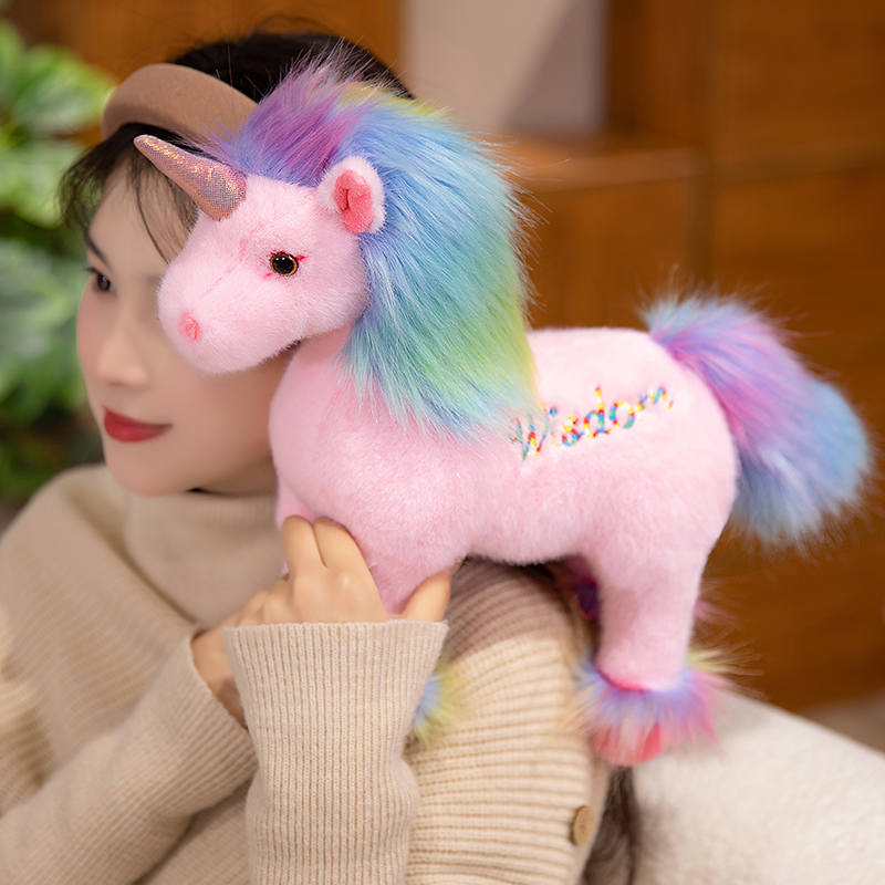 Boneka Unicorn Pelangi Kartun  - Unicorn Stuffed Toy ulasan dan harga
